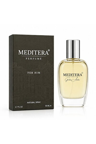 meditera Parfum bărbătesc - GOLDEN AMBER 50 ml, Eau de Parfum EDP, Persistent...