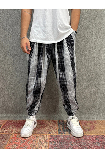 FıttingRoom Elastic Waist Pleated Patterned Half-Shalwar