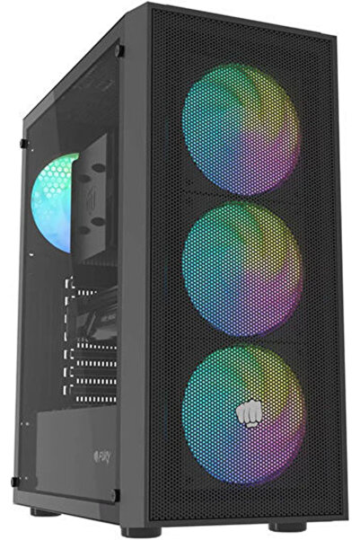 OEM Shobo SH8F Gaming Midi Tower Θήκη Υπολογιστή με Πλαϊνό Παράθυρο και Φωτισ...