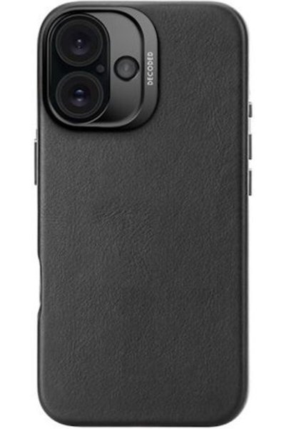 decoded Δερμάτινο οπίσθιο κάλυμμα 1mm Μαύρο (iPhone 16)