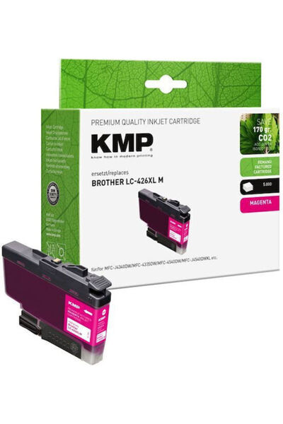 KMP Συμβατό τόνερ για εκτυπωτή λέιζερ Brother Brother LC426XLM Ματζέντα 1550 ...