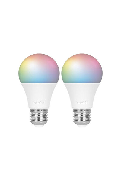 Hombli Έξυπνες λάμπες LED 9W για ντουί E27 RGBW 2 τεμάχια Κωδικός: HBPP-0102