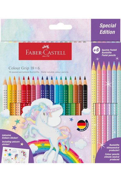 Faber Castell Φάμπερ-Κάστελ Γκριπ Σπάρκλ Σετ Χρωματιστών Μολυβιών, Συσκευασία...