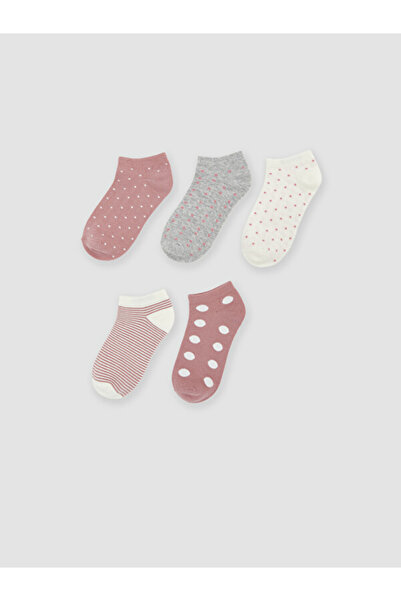 LC Waikiki I Embroidered Women's Booties Socks 5-Pack from Freezen Store