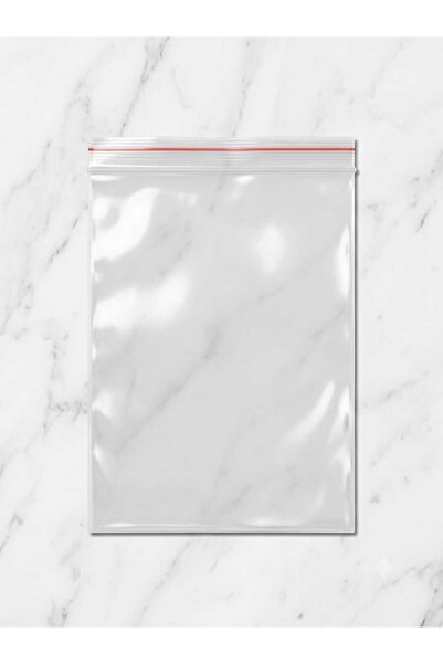 Genel Markalar 25 Adet Kilitli Torba 11x14 Cm Orta Kilitli Buzdolabı Poşeti Ş...
