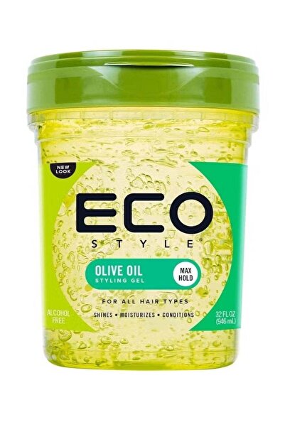 ECO STYLE Olive Oil Professional Hair Gel, Maximum Hold Edge Control & Curl D...