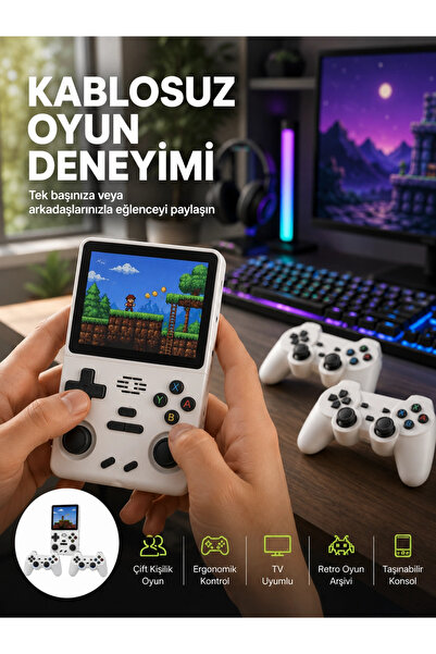 Eco Lounge HDMI Destekli Kablosuz Oyun Konsolu 10.000 Oyun Yeni Nesil