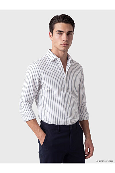 LC Waikiki Timeless Clothing & Timeless Choices Slim Fit Striped Men's Shirt