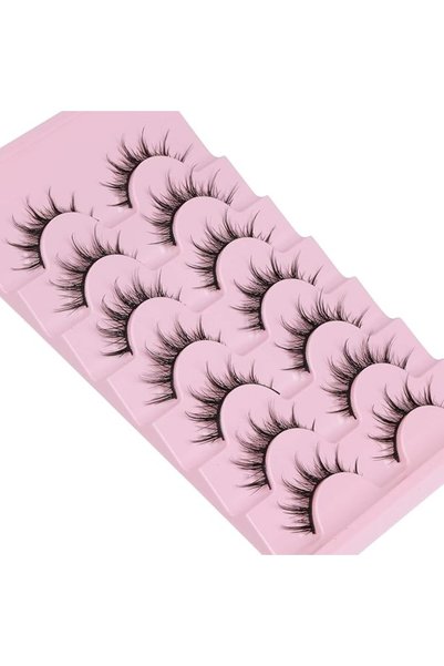 Yelajoy Manga Lashes Natural Look False Eyelashes Anime Lashes Mink Wispy Flu...