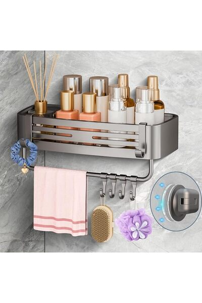 KOWVOWZ Shower Caddy Suction Cup, No Drilling Removable Shower Shelf with Tow...