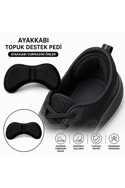 meerkat Siyah Renkli Topuk Vurma Önleyici ve Daraltma Pedi
