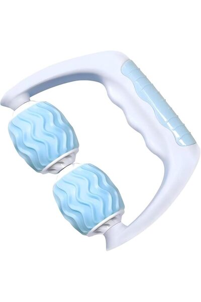 Yelajoy Blue Portable Handheld Muscle Roller, Deep Tissue Massage Tool for Ef...