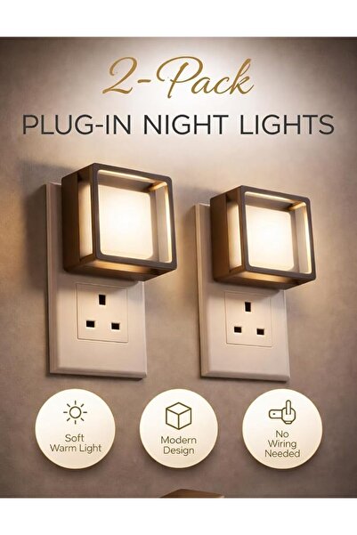 GENERAL BAWABA LED Night Light Plug UK/KSA Into Wall with Dusk-to-Dawn Sensor...