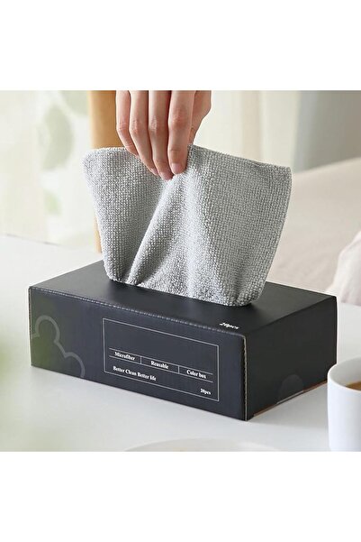 GENERAL 20-Piece Reusable Microfiber Dish Cloths - 20x20cm Super Absorbent Qu...