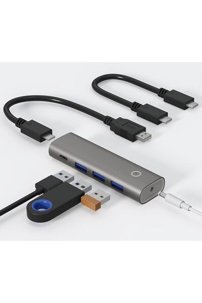 TERRIFI USB-C to USB-A Hub, 4-Port Aluminum Adapter with 10Gbps USB 3.2 Gen 2...