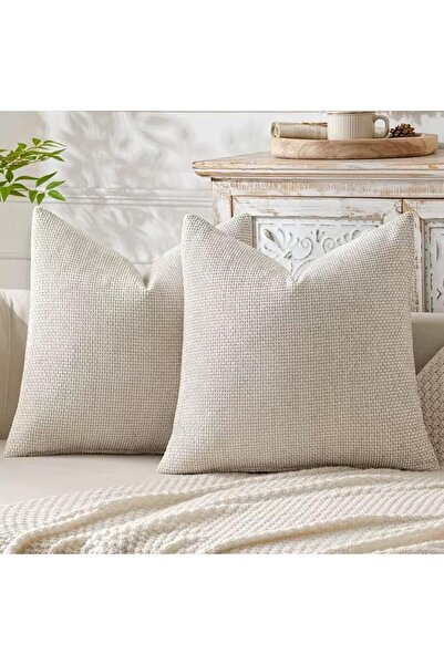Generic Chenille Cushion Cover Throw Pillow Covers 45 x 45 CM Pack of 2 Moder...