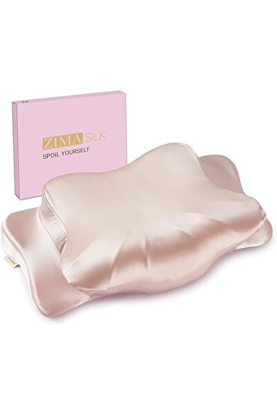 ZIMASILK 22 Momme Mulberry Silk Cervical Pillow Case with Hidden Zipper, 6A G...