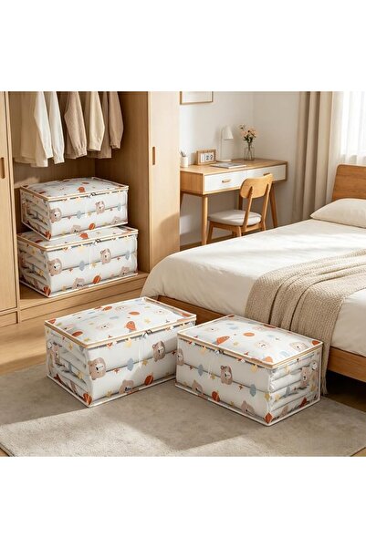 GENERAL 2pcs Clear Clothing Organizer with Zippered, Sweater Storage Bag for ...