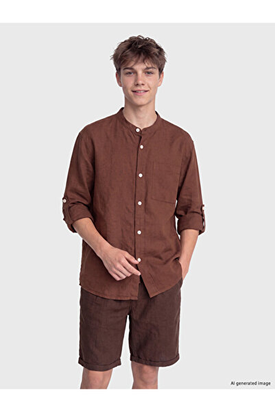 LC Waikiki Quality Pieces from Çelebi Store Linen-Blend Boys' Shirt