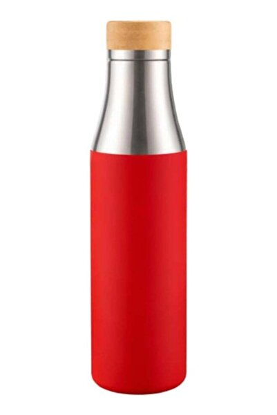 Generic Sustainable Stainless Steel Water Bottle with Bamboo Lid & Silicone S...