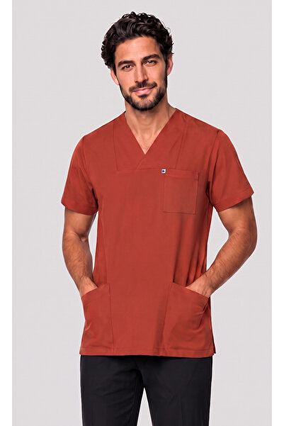 DENİZ İŞ Men's Envelope Collar Bitter Green, Burgundy, Brick Red, Turquoise L...