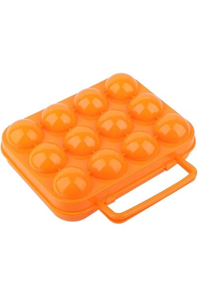 GLOGLOW Plastic Egg Tray Container, Secure Lid and Handle Double Side Egg Sto...