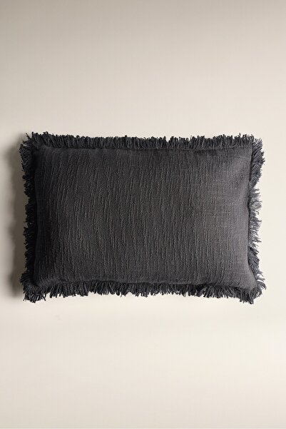 LEFTIES Püsküllü kırlent kılıfı 60 x 40 cm