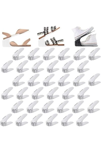 GoldenLike Shoe Slots Organizer, Adjustable Shoe Stacker Storage Space Saver,...