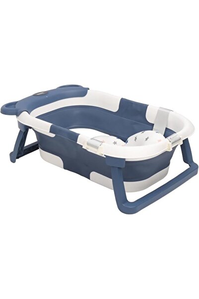 GENERAL Collapsible Baby Bathtub, Temperature Sensing Double Folding Portable...