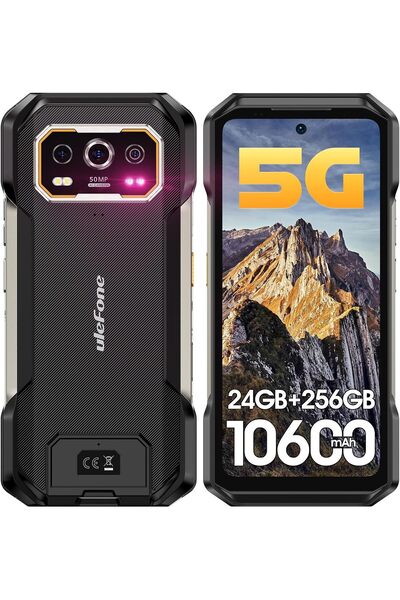 ULEFONE Armor 27 Pro 5G Rugged Smartphone Android 15 2026, 12GB+256GB 10600mA...
