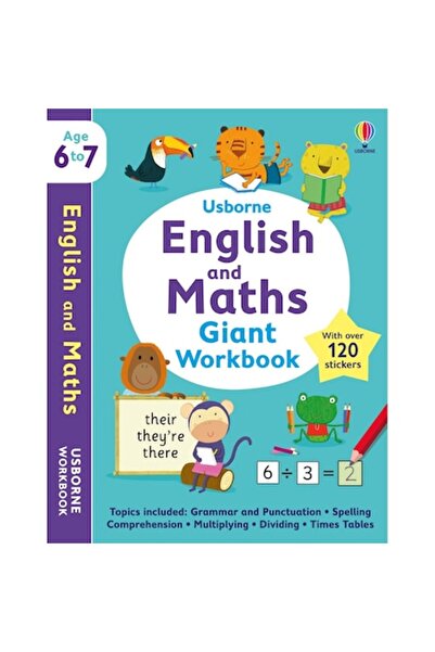 Usborne Caiet de activități Engleză și Matematică, 6-7 ani, 192 pagini, Engleză