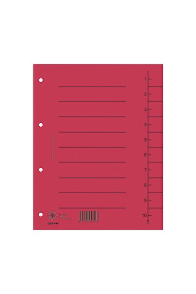 donau Separatoare Carton Manila 250G/Mp, 300 X 240Mm, 100/Set, - Rosu, 300 x ...