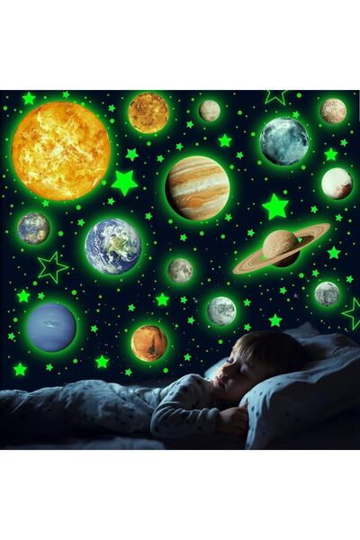 Tazweeq 780 Pcs Glow in the Dark Solar System Wall Decals, Stars and Planets ...