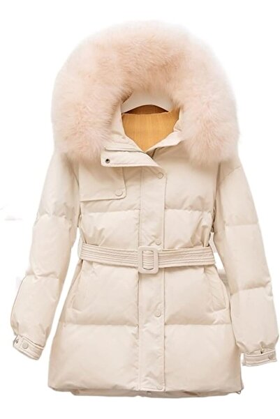 GENERAL Puffer Jacket Womens Winter Down Jackets Women Long Fur Hooded Coat W...