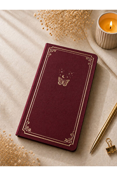 StudyEra Vintage Bullet Journal 10x20 cm Noktalı Sert Kapak Defter