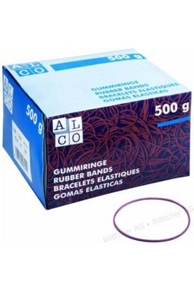ALCO Ελαστικά για χρήματα, 500γρ/κουτί, Δ130 Χ 10χιλ., Αλκο, 10 χιλ.