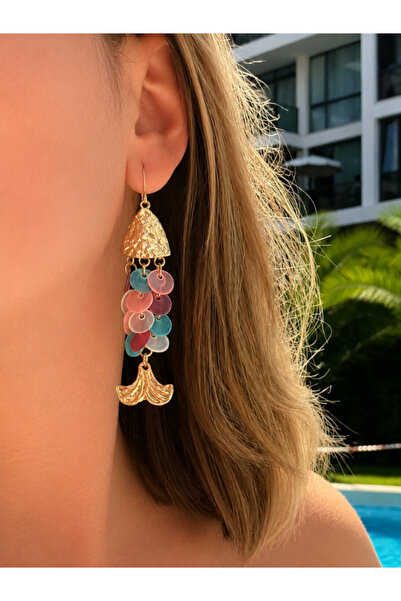 bijux by mrv Zr Sequin Fish Earrings