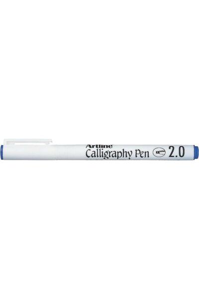 artline Kaligrafický fix, 2.0mm plstěný hrot - Modrý, 2.0 mm