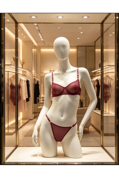 kiari Soleil Tulle Underwire Capless Comfortable Underwear Set