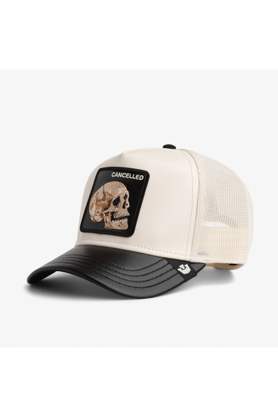 Goorin Bros Faux Leather Skull Unisex Beyaz Şapka
