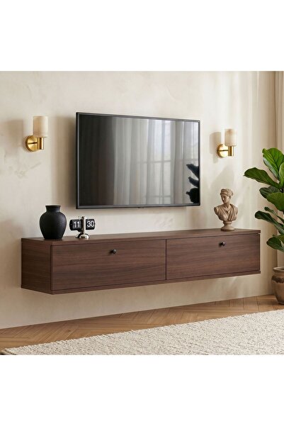 Rani Mobilya Rani Home Tv Ünitesi Milano Ceviz 140 Cm AA-5808