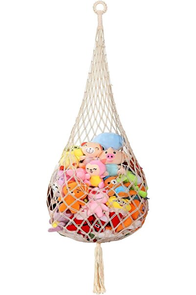SWIUKPHE Large Corner Hanging Toy Net for Stuffed Animals and Plush Dolls, He...