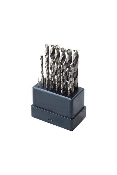 EXTOL CRAFT Set of 19 metal drill bits, EXTOL CRAFT, HSS, 1-10mm, 11190