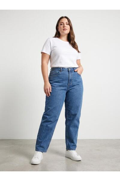 sports here Girls' / Women's Plus Size High Waist Jean Pants