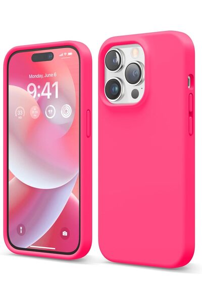 EDELFU متوافق مع iPhone 14 PRO - غطاء سيليكون مخملي من الداخل مع غطاء سيليكون...