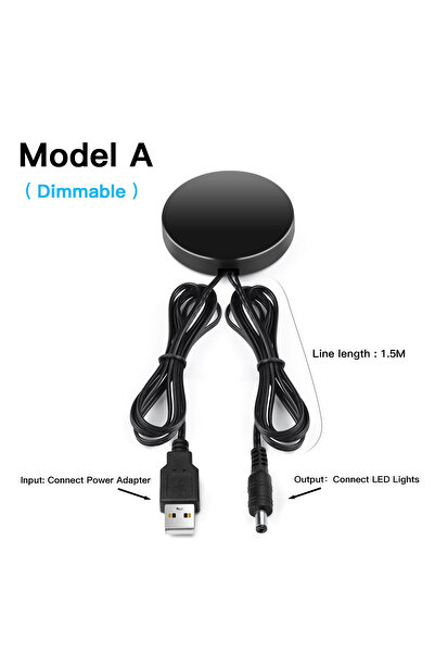 Choice USB DC Wire Black USB 5V Penetrable Wooden 20mm Touch Sensor Control S...