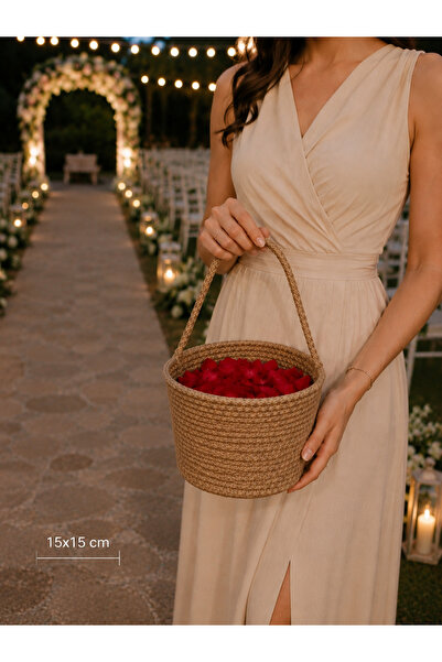 EGE ÖRGÜM Wedding Basket Engagement Promise Basket Rose Petals Are Not Included