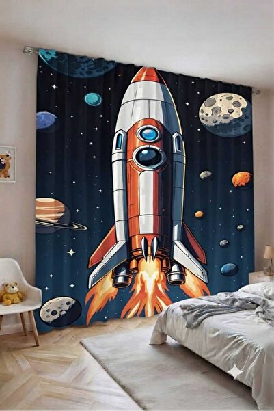 Elmas Dizayn Custom Design Luxury Organic Cotton Double Wing Background Curta...