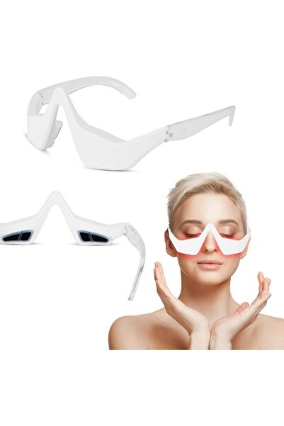 Generic Red Light Therapy Glasses: White Eye Care Device - Puffy Eyes Relief ...