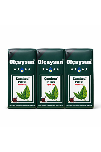 Ofçay Ofçaysan Çamlıca Filizi Black Tea 3X1000 Gr (Pack of 3) 2026 Fresh Bulk...